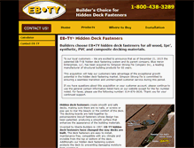 Tablet Screenshot of ebty.com